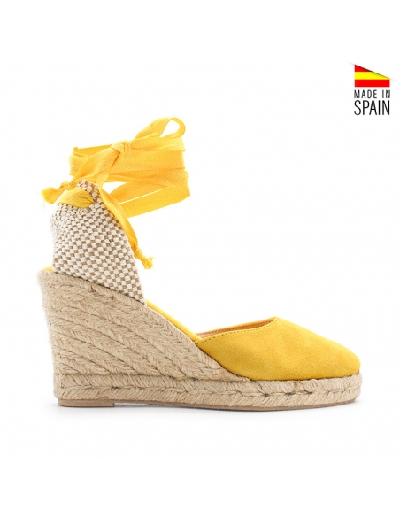 alpargatas valencianas amarillas