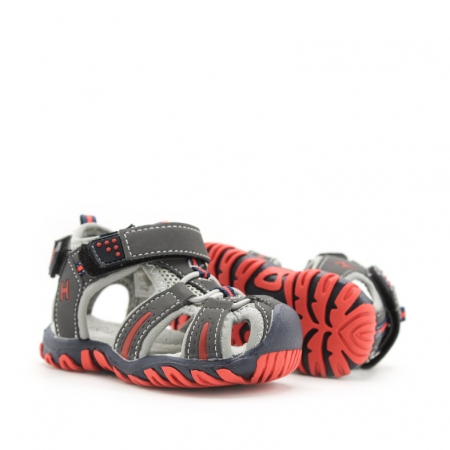 sandalias montaña nino rojas
