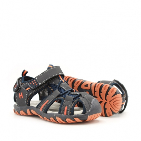 sandalias trekking ninos naranjas