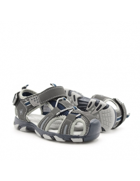 sandalias trekking grises nino