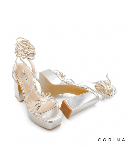 sandalia festivalera plata