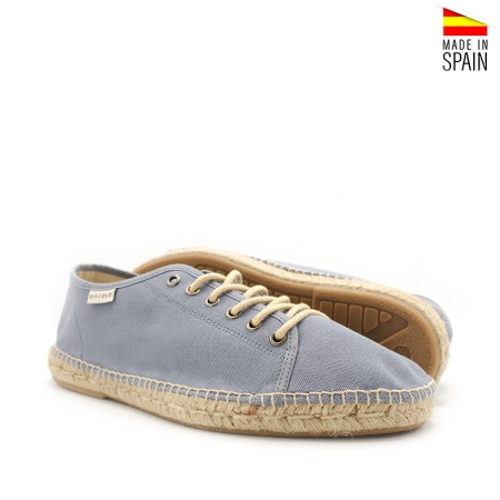 Esparteñas Cordones Hombre en azul Calzados Elche