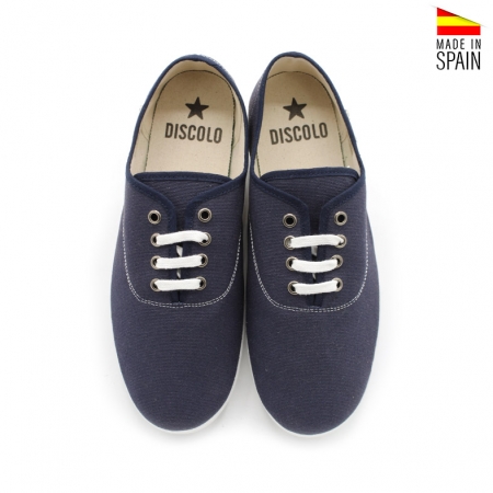 bambas azul marino lona