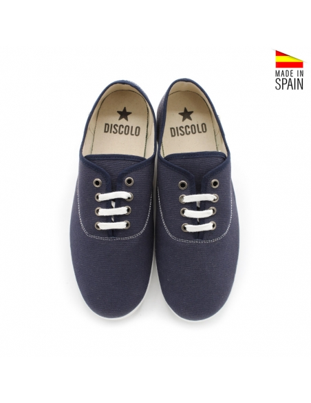 bambas azul marino lona