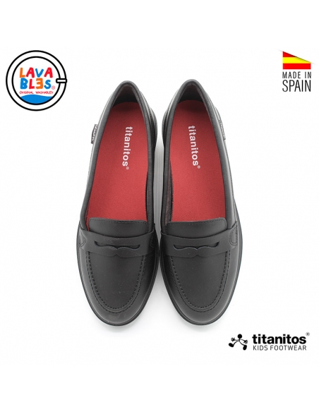 mocasines negros niña