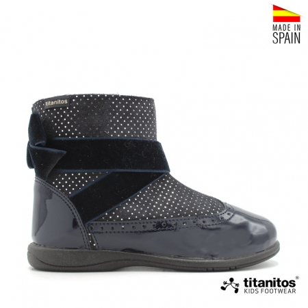 Botas azul marino niña Titanitos