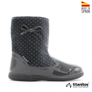 botas grises terciopelo