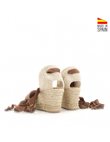 alpargatas mujer cuero