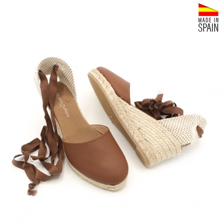 alpargatas de cuero para mujer