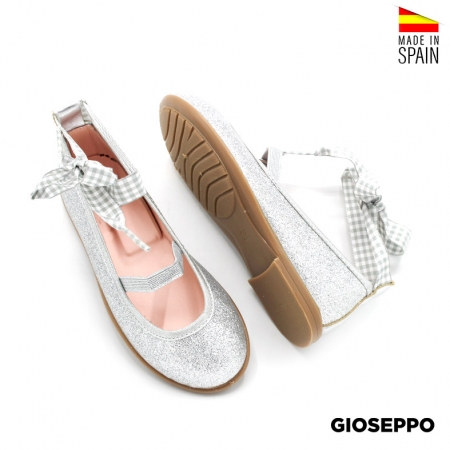 bailarinas glitter plata
