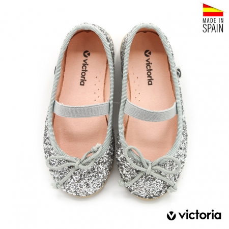 merceditas glitter plata