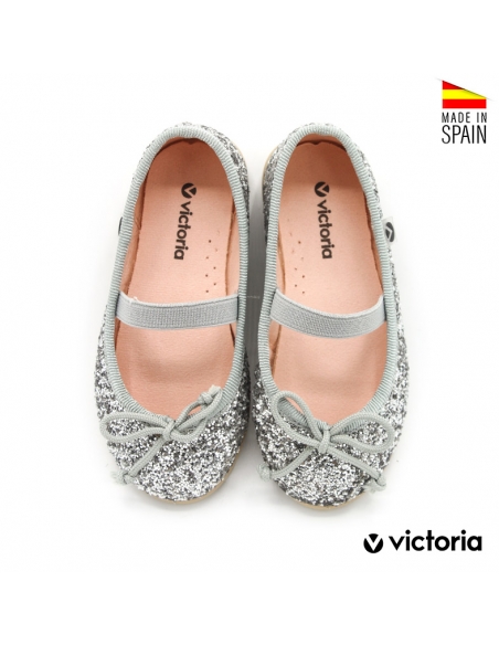 merceditas glitter plata