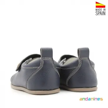 zapatos azul marino piel