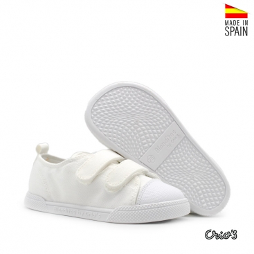 deportivas barefoot lona blanca