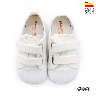 zapatillas barefoot lona blanca