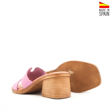 sandalias rosa tacon