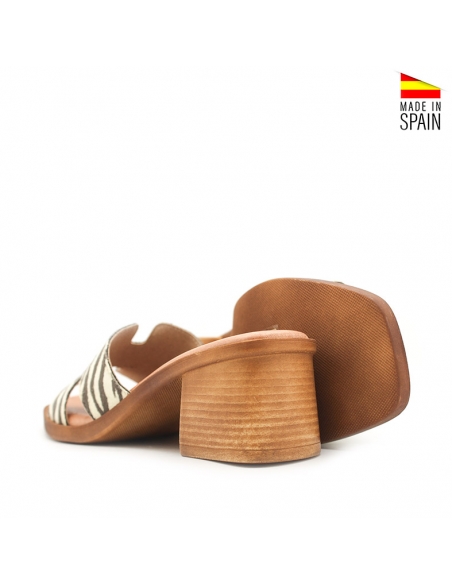 sandalias estampado cebra