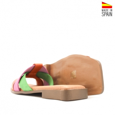 sandalias multicolor mujer