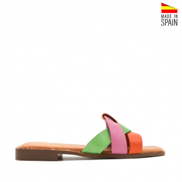 sandalias multicolor mujer