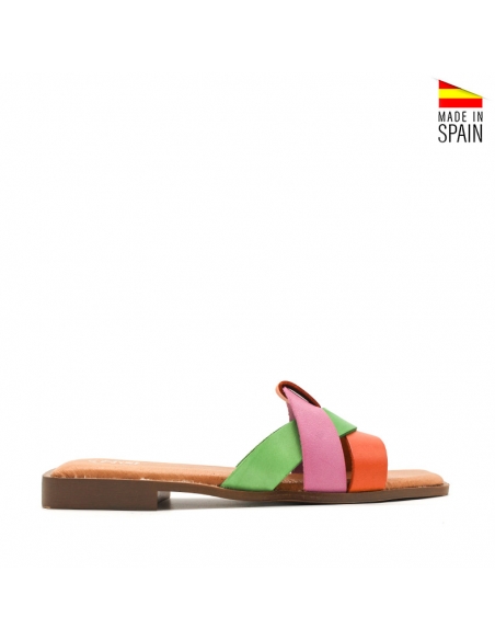 sandalias multicolor mujer