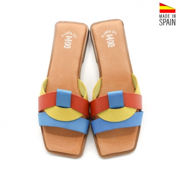 sandalias de piel en colores