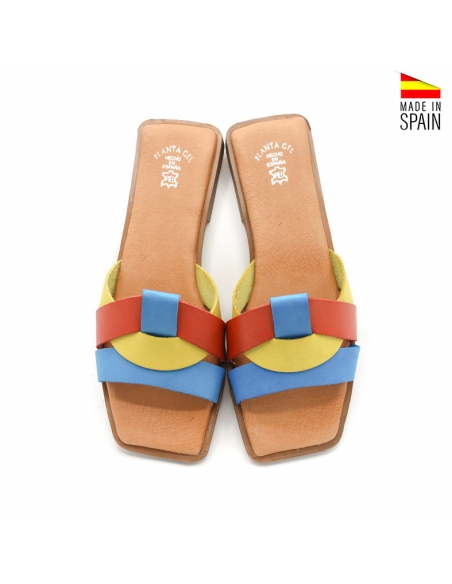 sandalias de piel en colores