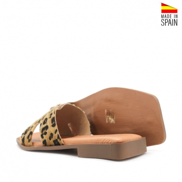 sandalias de leopardo mujer