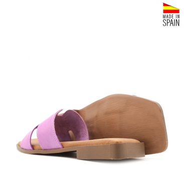 sandalias lilas mujer