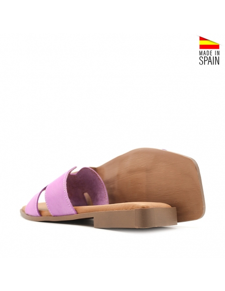 sandalias lilas mujer
