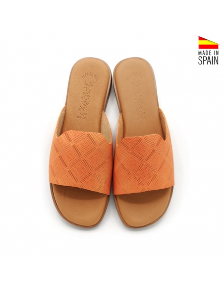 mules naranjas mujer