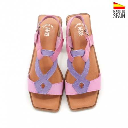 sandalias lilas