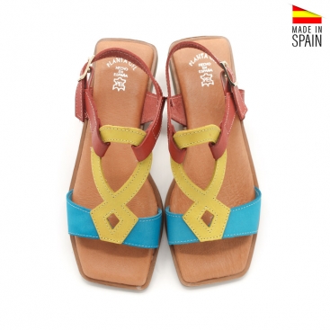 sandalias de colores