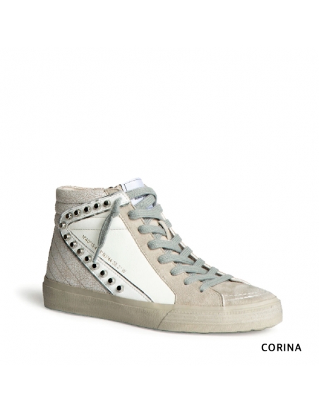 zapatillas abotinadas blancas