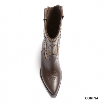 bota marron cowboy