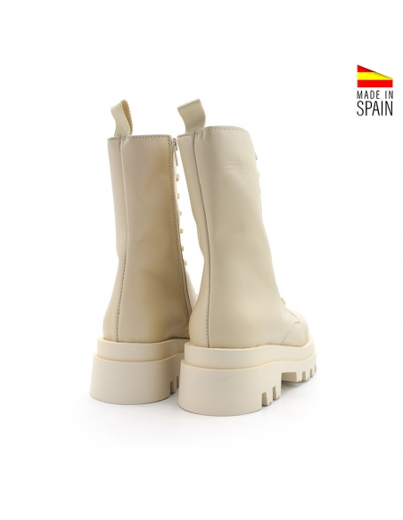 botas militares beige