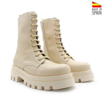 botas militares de piel