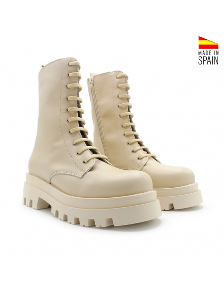 botas militares de piel