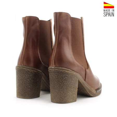 botines de cuero mujer