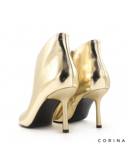botin elegante dorado