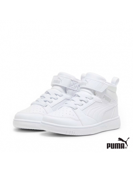 Botín Puma Rebound V6 Inf Mid Blanco