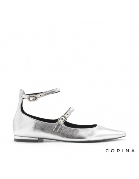 zapatos mary jane plata