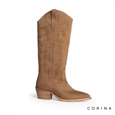 BOTAS COWBOY MARRON HIGH