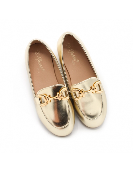 mocasin dorados niña