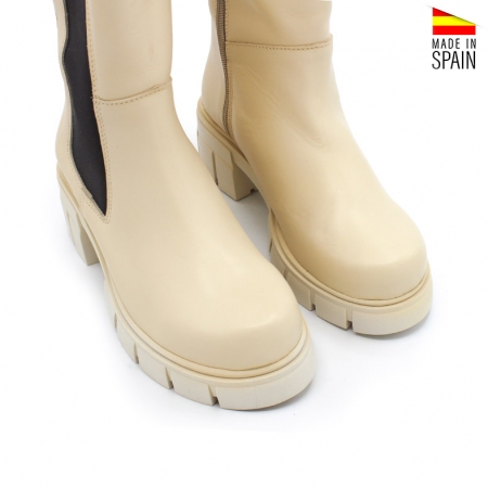 Bota Alta Beige