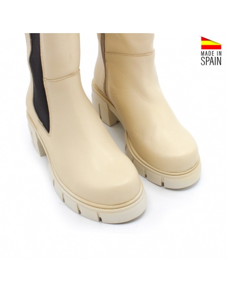 Bota Alta Beige
