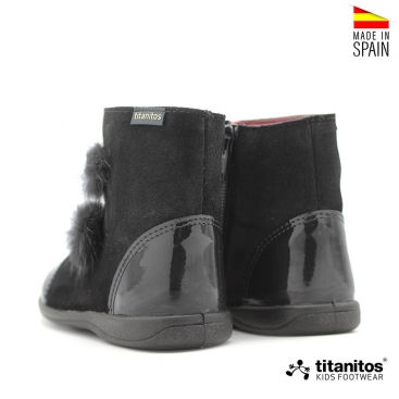 botines titanitos negros