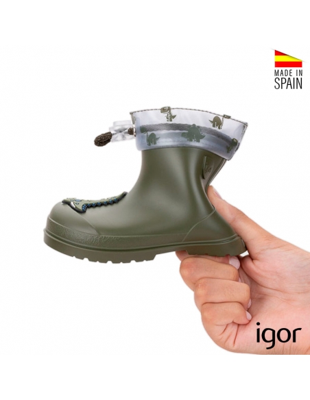 Bota de agua para niño Igor Mendi Dino barefoot sin contra fuerte