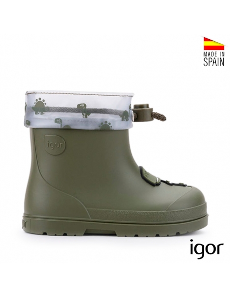 Botas impermeables niño dinosaurio
