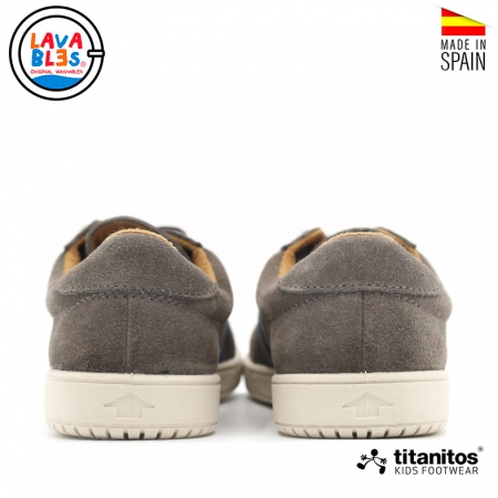 Zapatilla serraje gris lavable