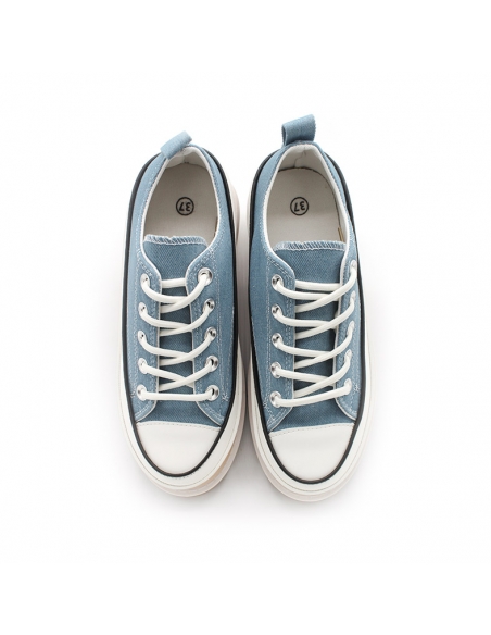 Zapatillas de lona con plataforma alta